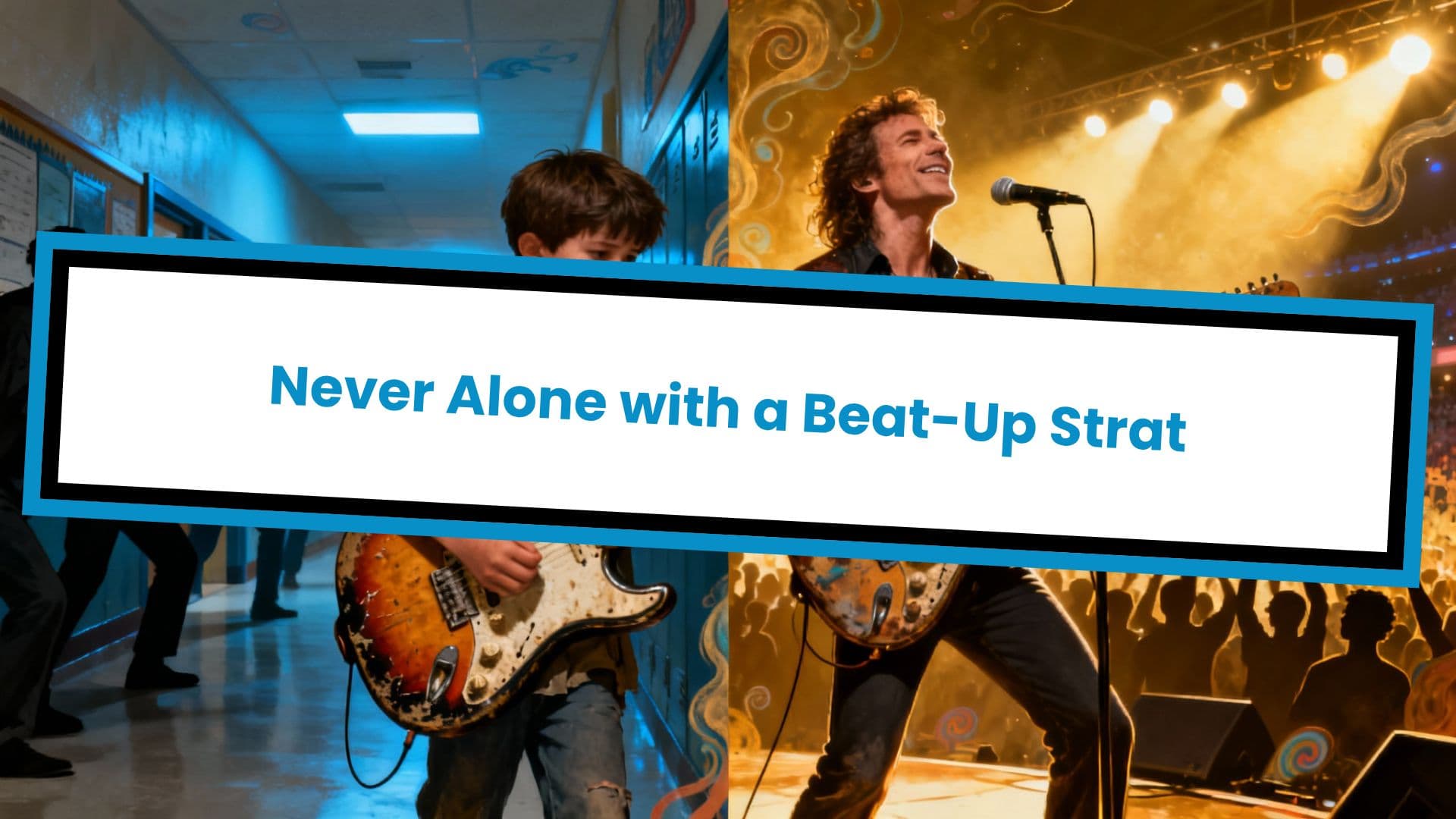 Never Alone with a Beat-Up Strat