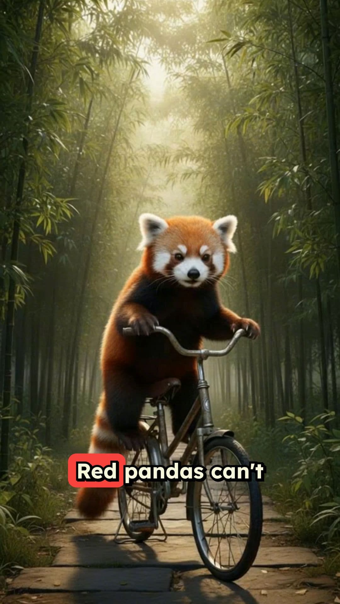 Red Panda Rides a Tricycle