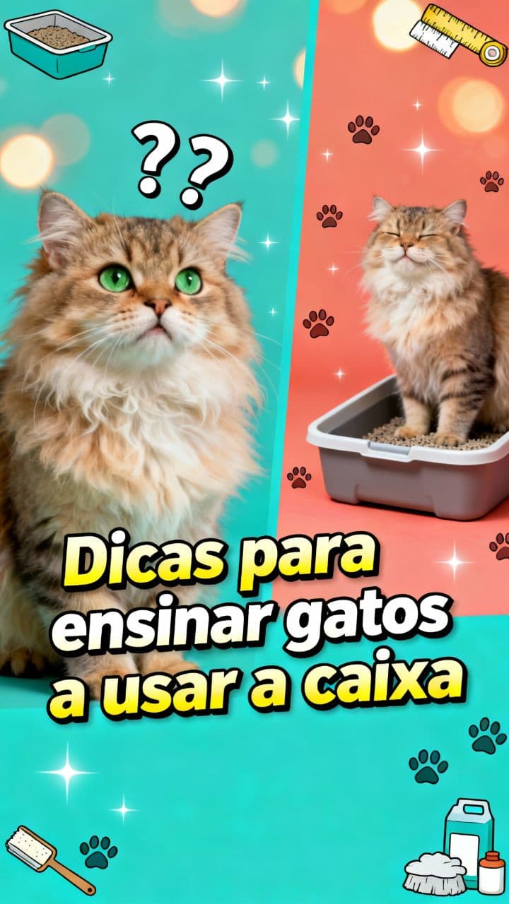 Dicas para ensinar gatos a usar a caixa