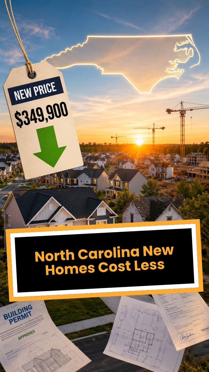 North Carolina New Homes Cost Less