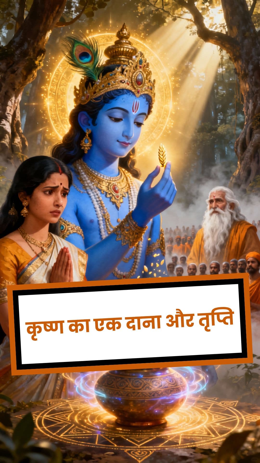 कृष्ण का एक दाना और तृप्ति