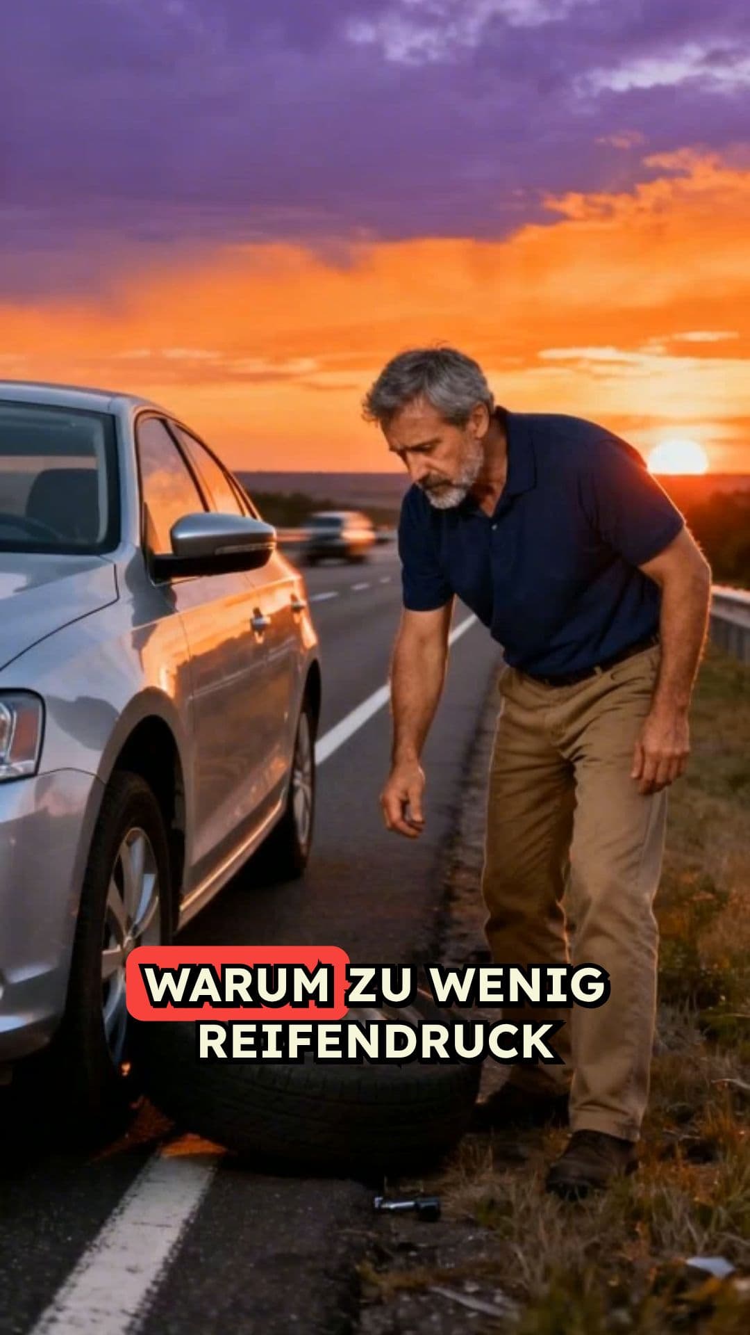 Zu niedriger Reifendruck ist gefährlich