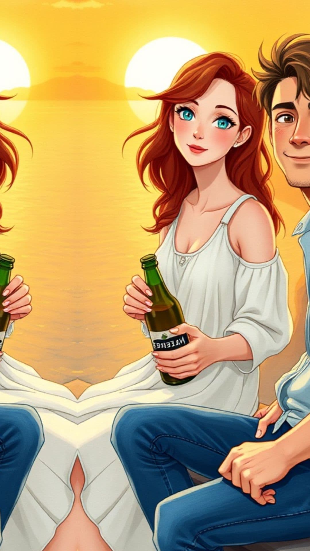 Solnedgang etter stormen