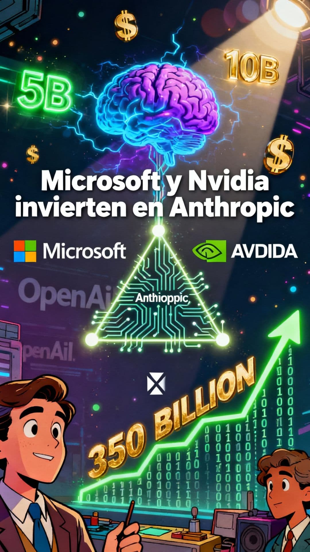 Microsoft y Nvidia invierten en Anthropic