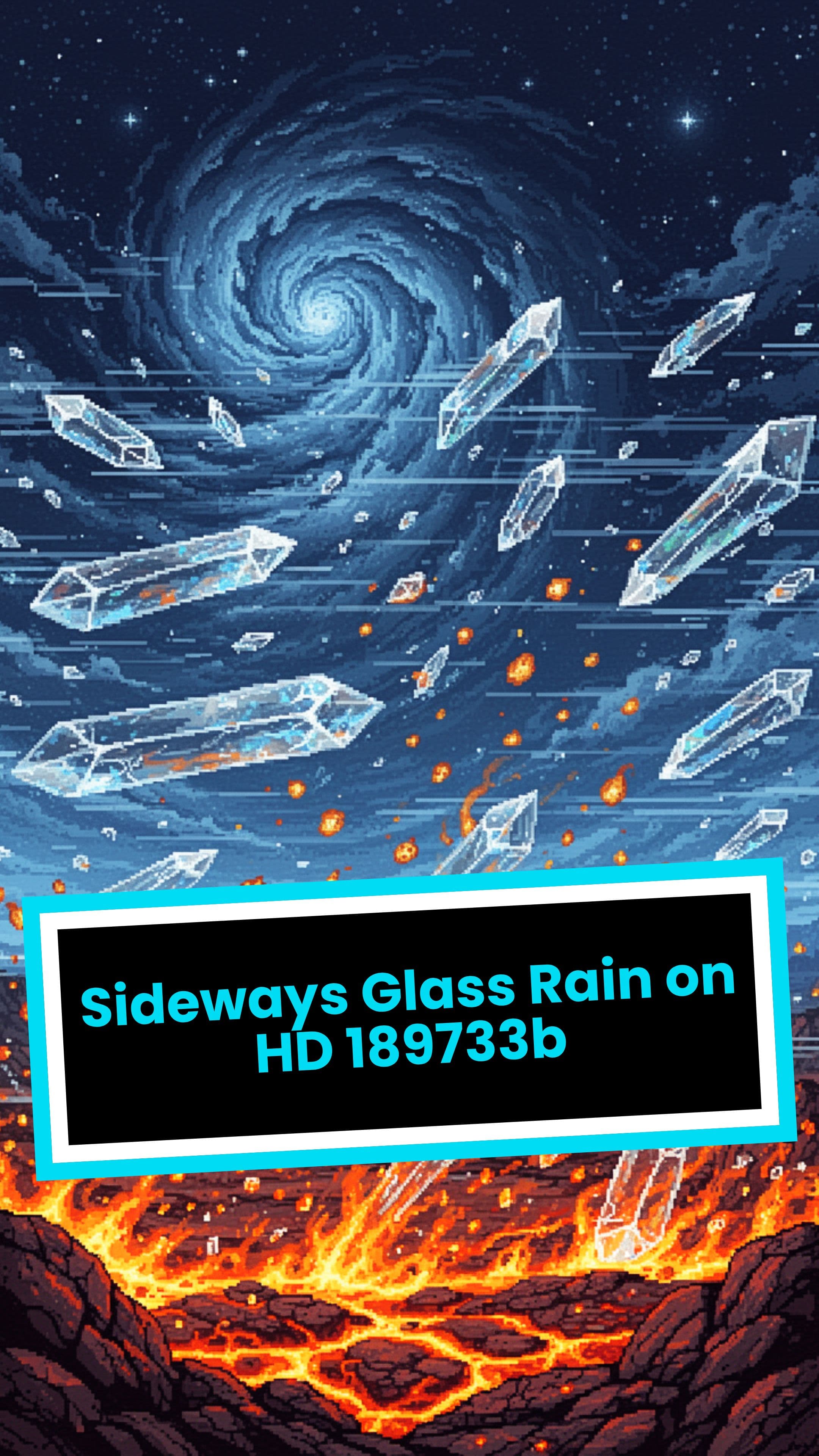 Sideways Glass Rain on HD 189733b