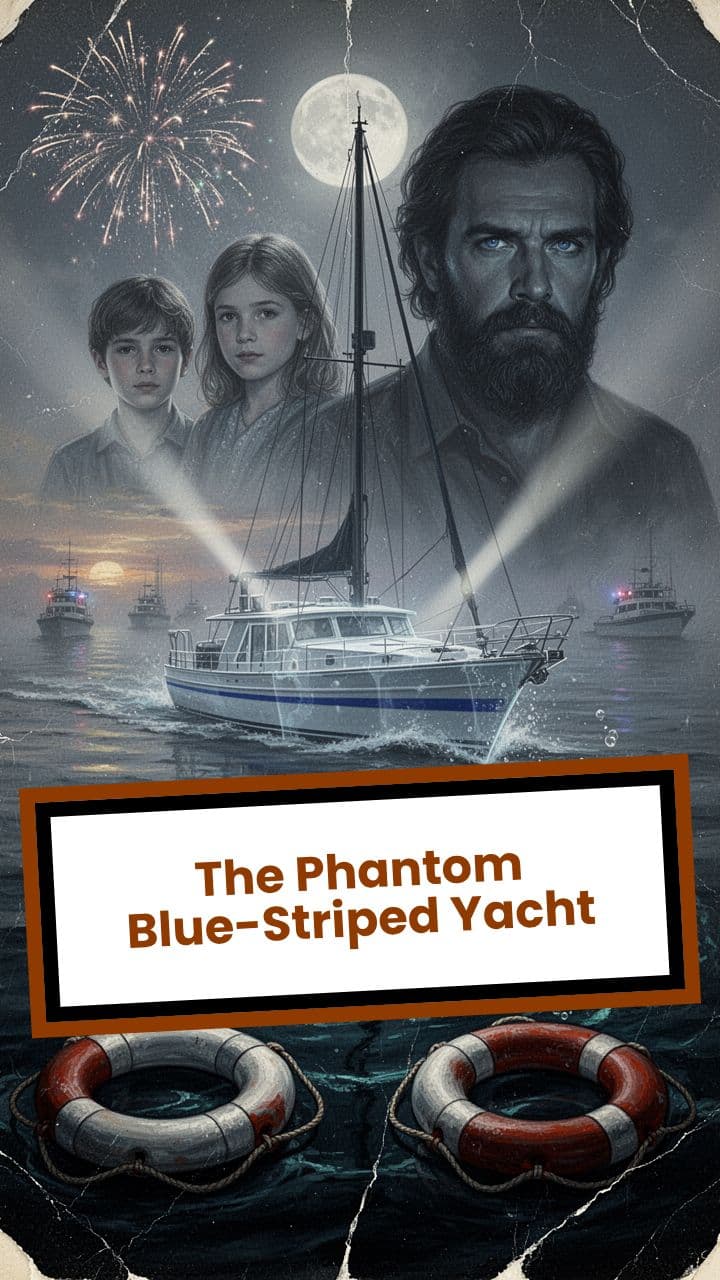 The Phantom Blue-Striped Yacht