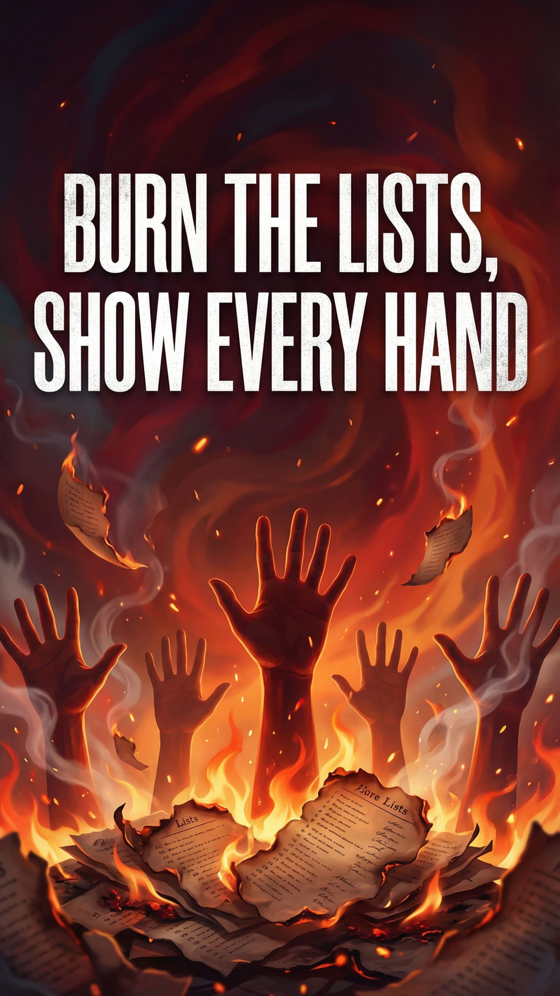 Burn the Lists, Show Every Hand