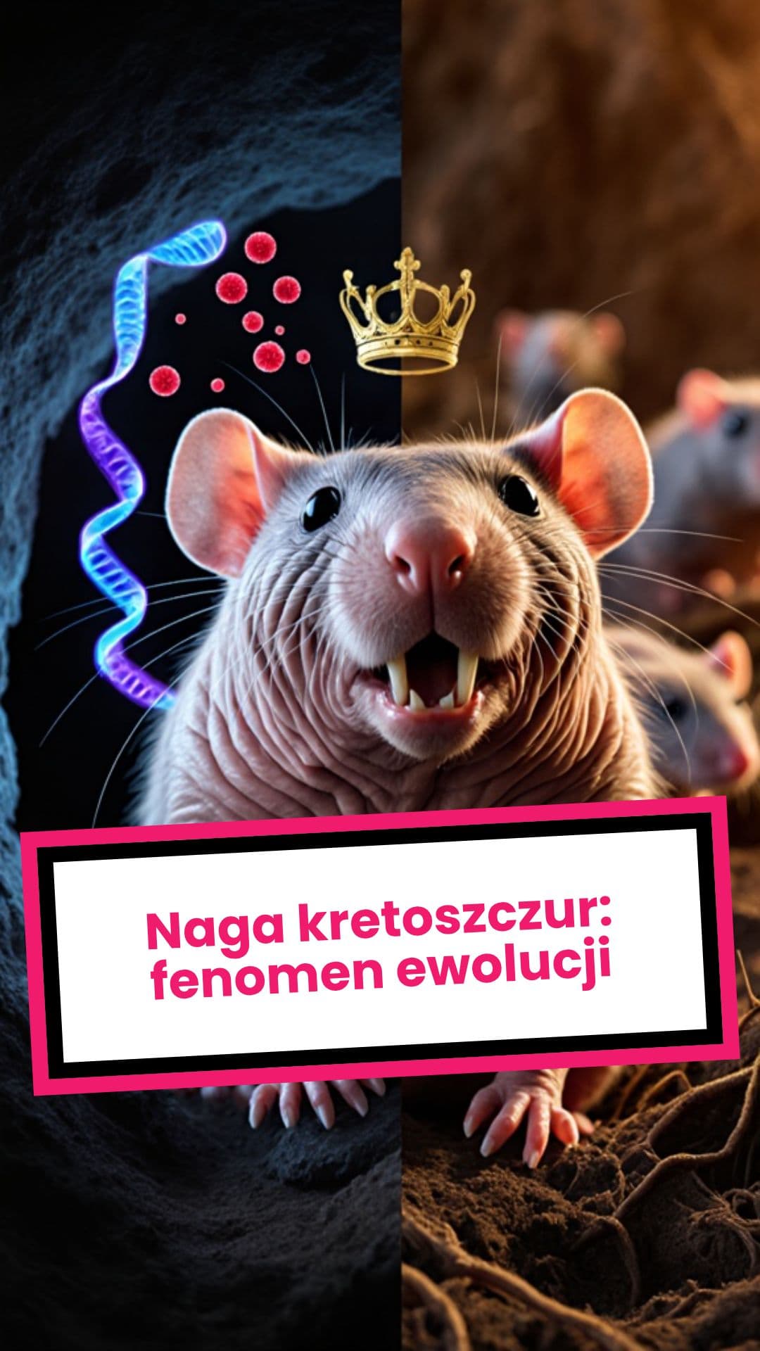 Naga kretoszczur: fenomen ewolucji