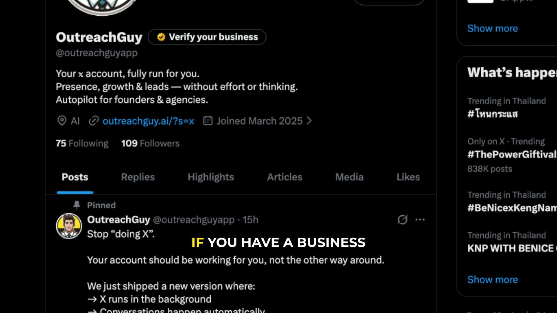 OutreachGuy Runs Your X Account