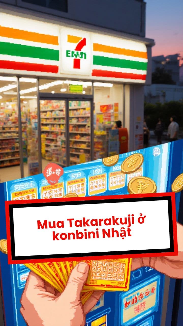 Mua Takarakuji ở konbini Nhật