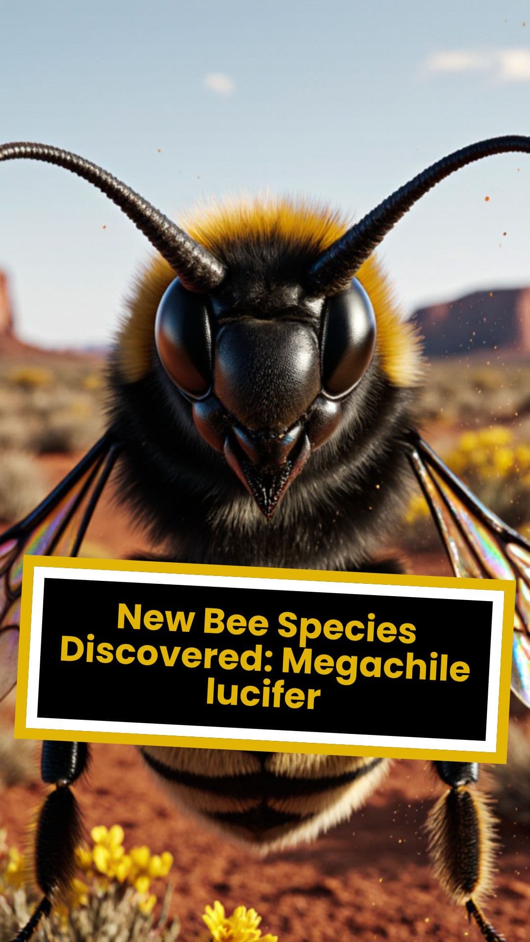 New Bee Species Discovered: Megachile lucifer