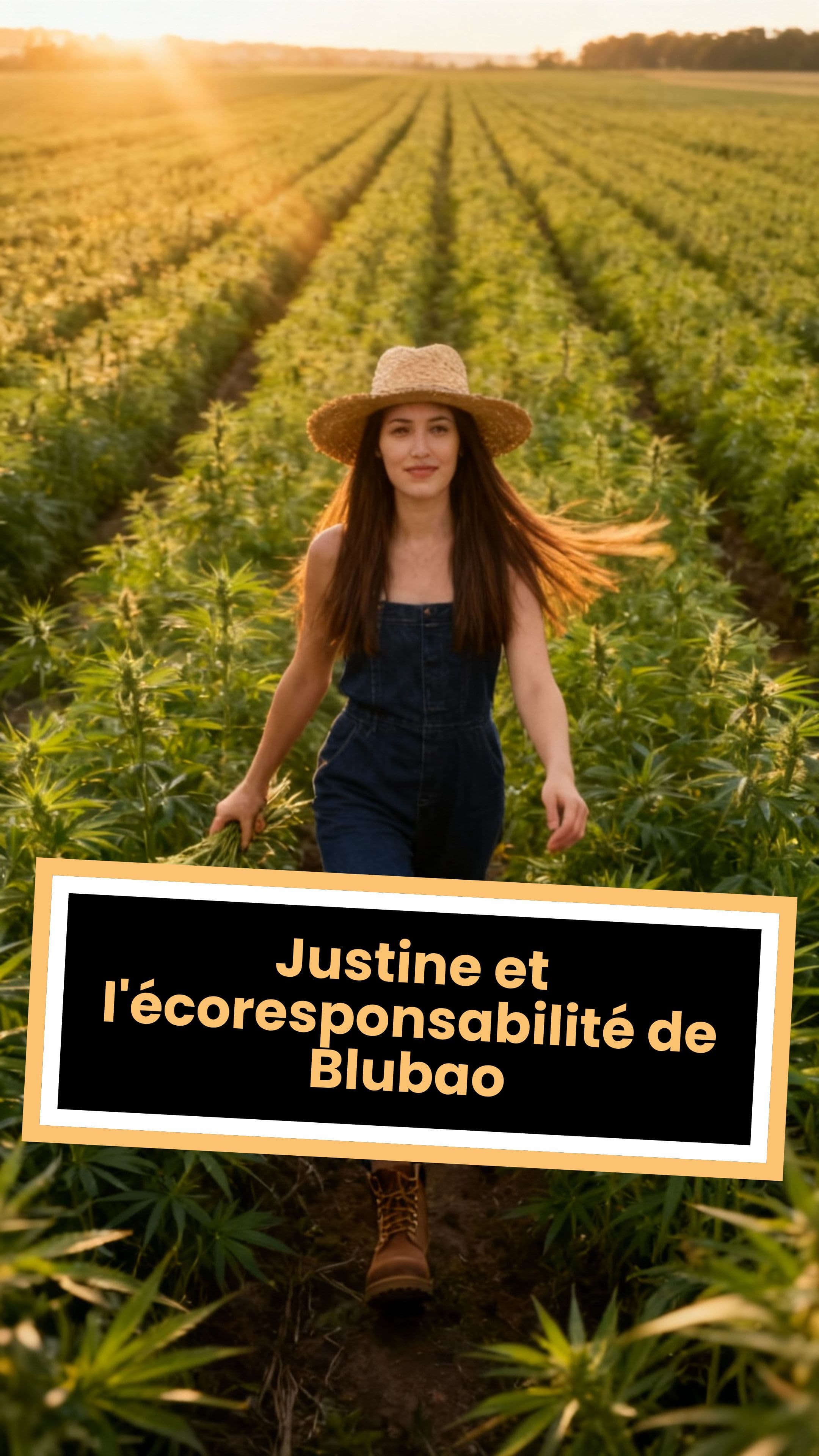 Justine et l'écoresponsabilité de Blubao