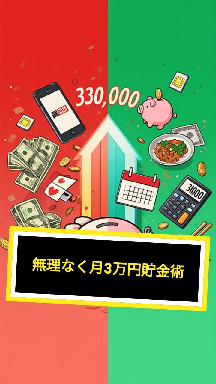 無理なく月3万円貯金術