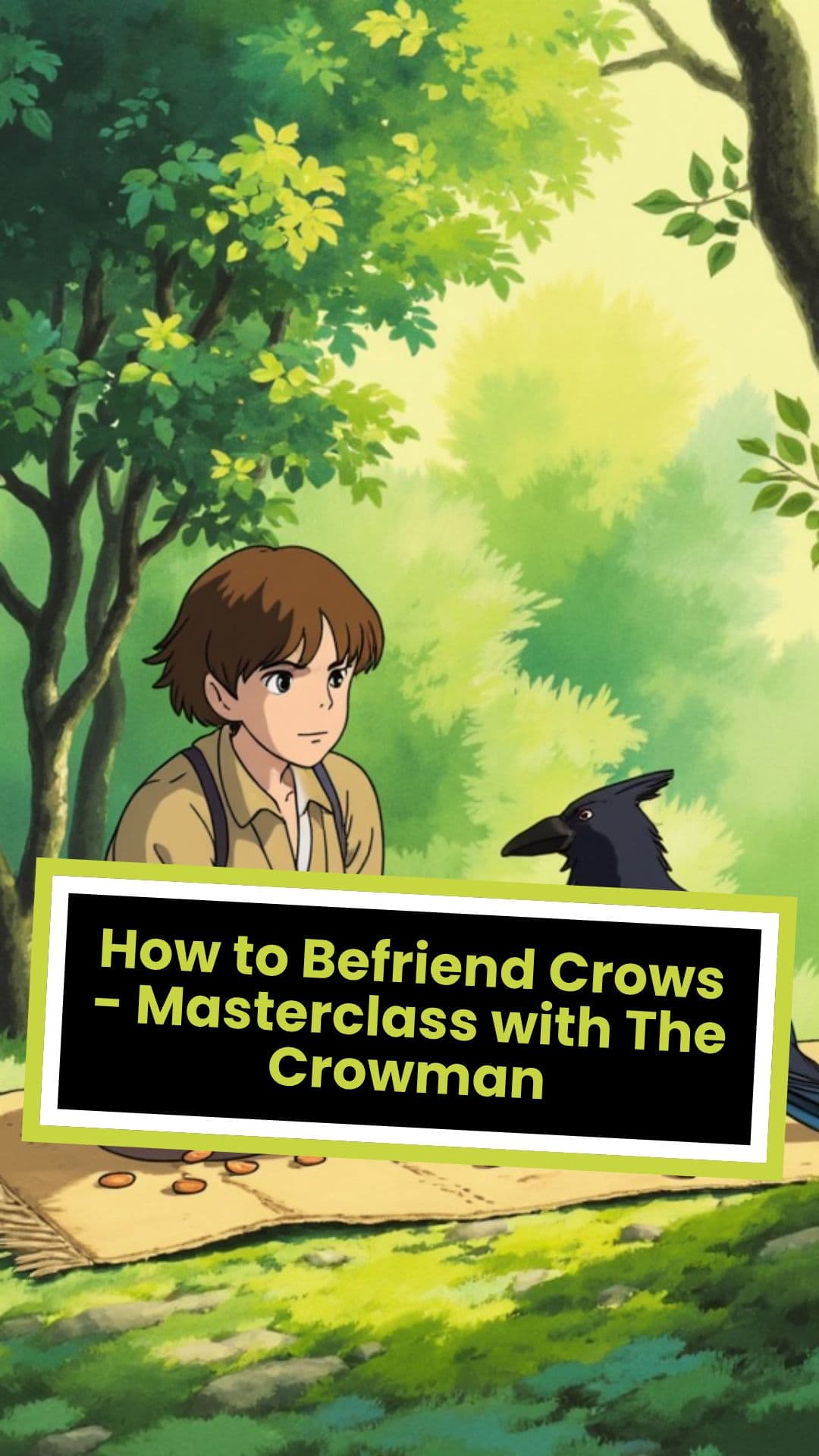 How to Befriend Crows - Masterclass with The Crowman