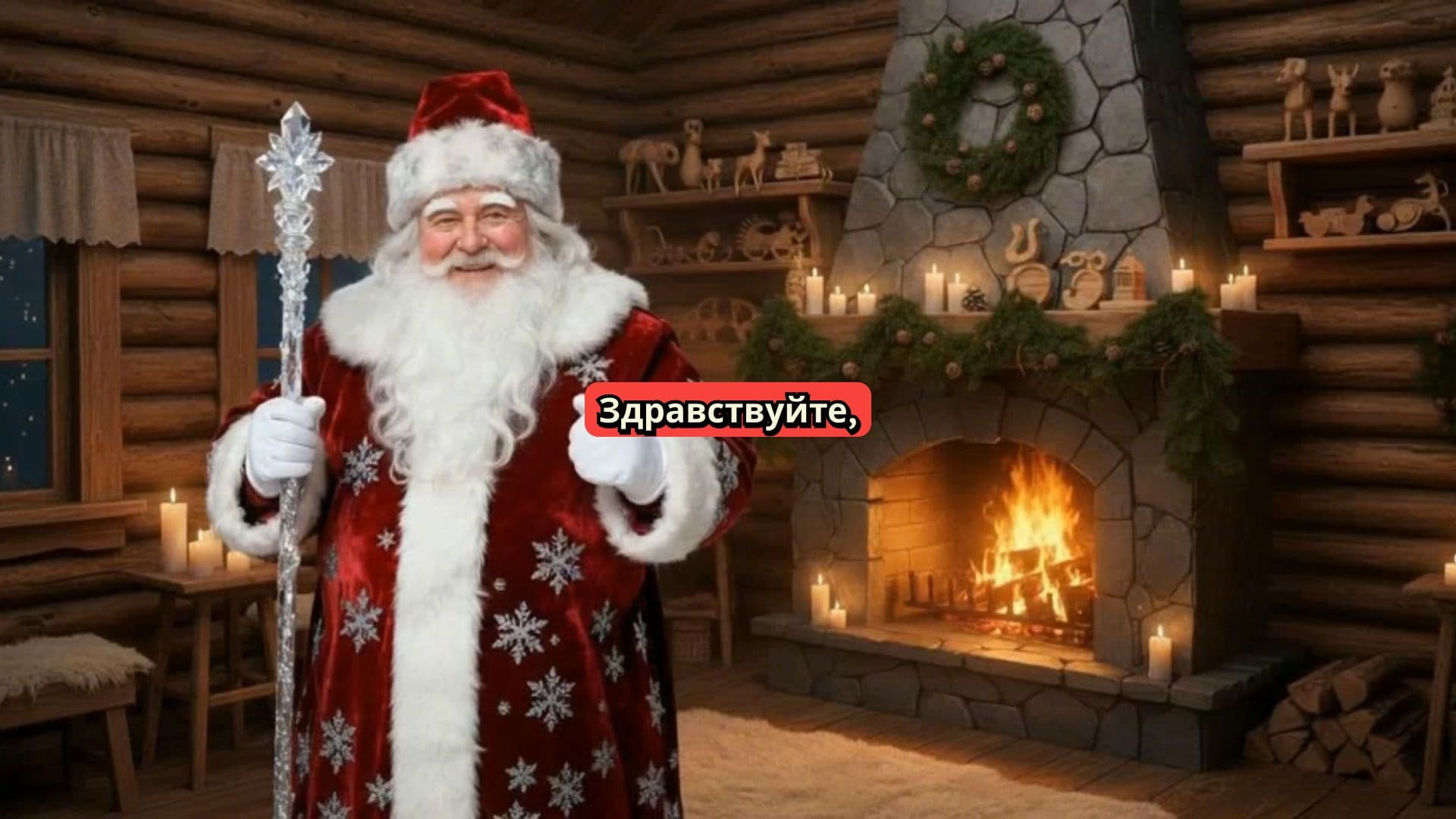 Новогоднее поздравление от Деда Мороза 2026