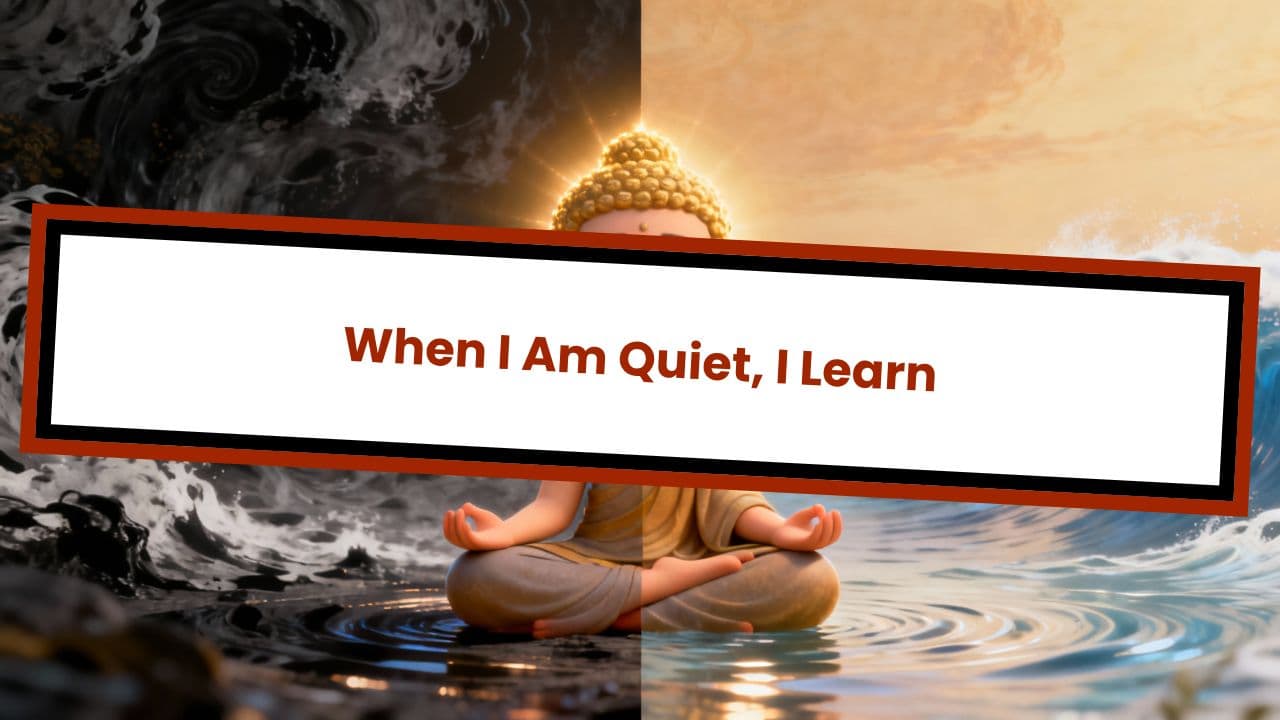When I Am Quiet, I Learn