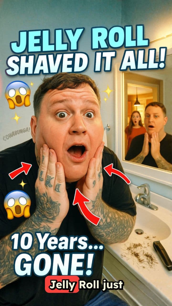 Jelly Roll Shocks Fans with Clean-Shaven Look