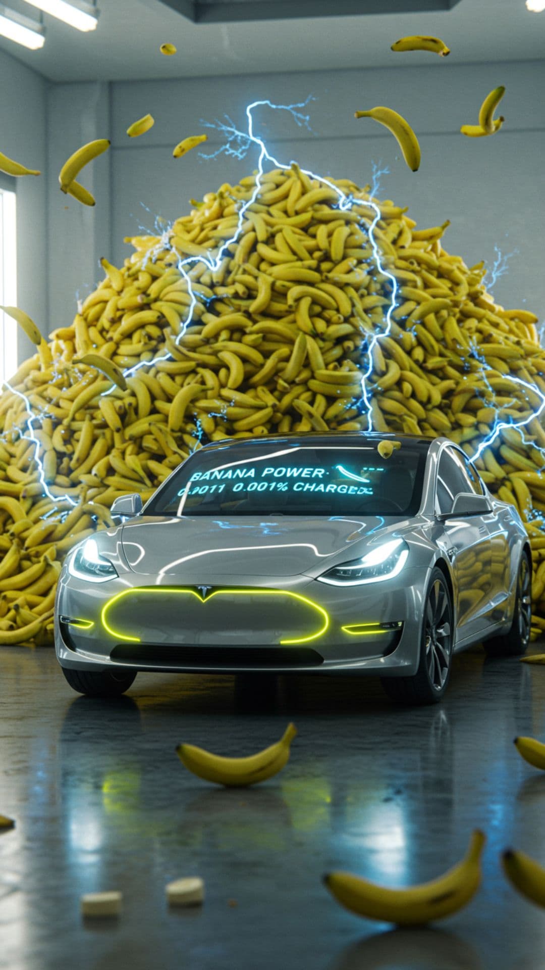 Tesla Powered by Bananas 🍌⚡