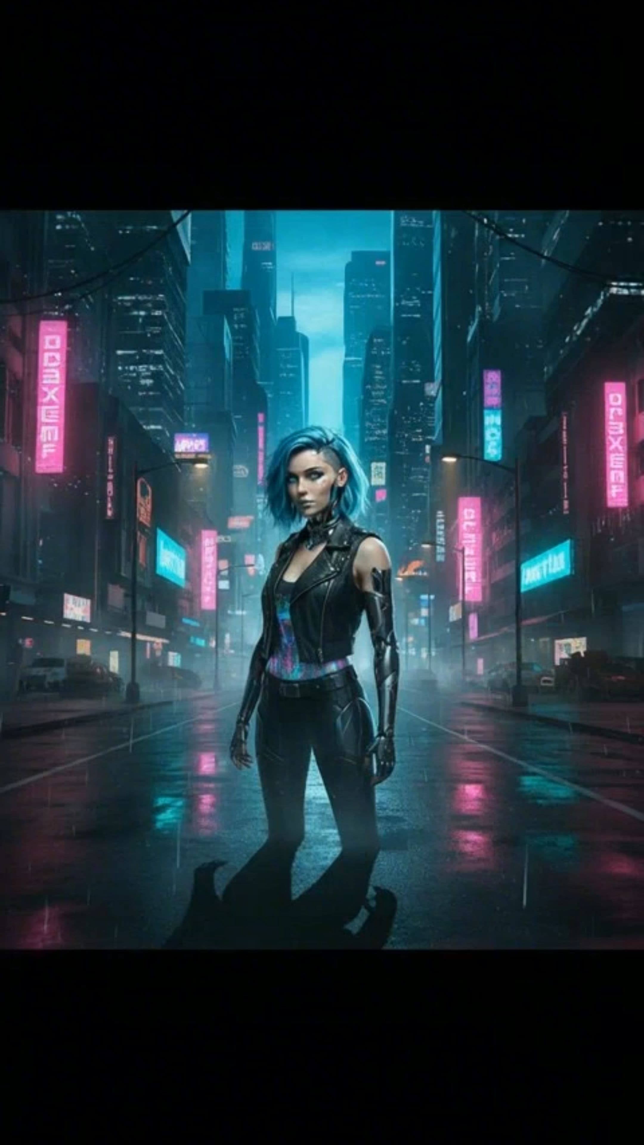 Futuristic Rock Cyborg Presence