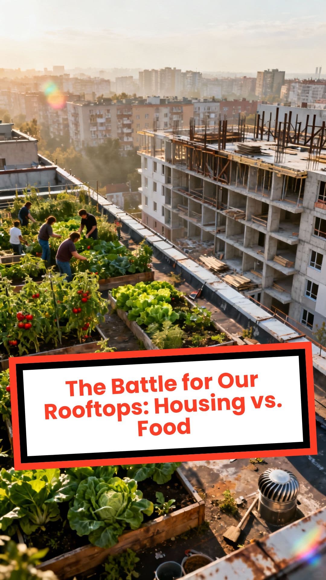 The Battle for Our Rooftops: Housing vs. Food