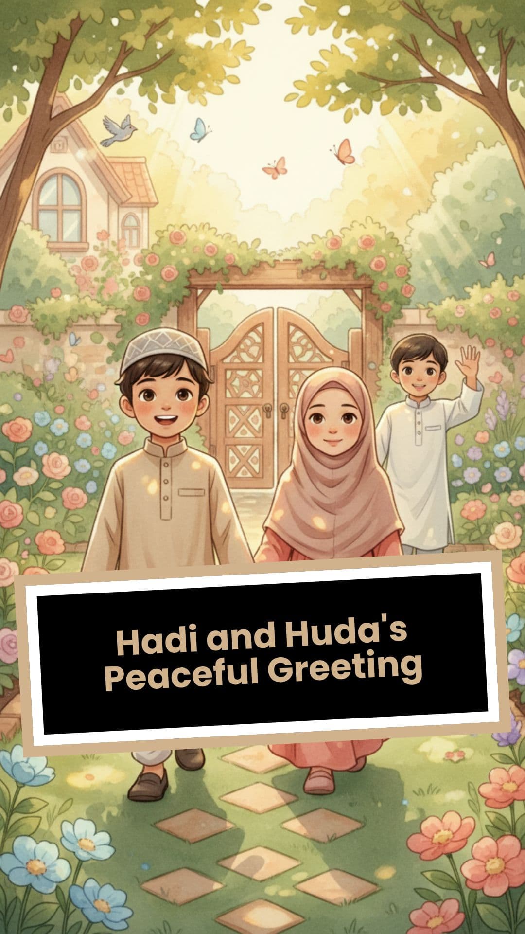 Hadi and Huda's Peaceful Greeting
