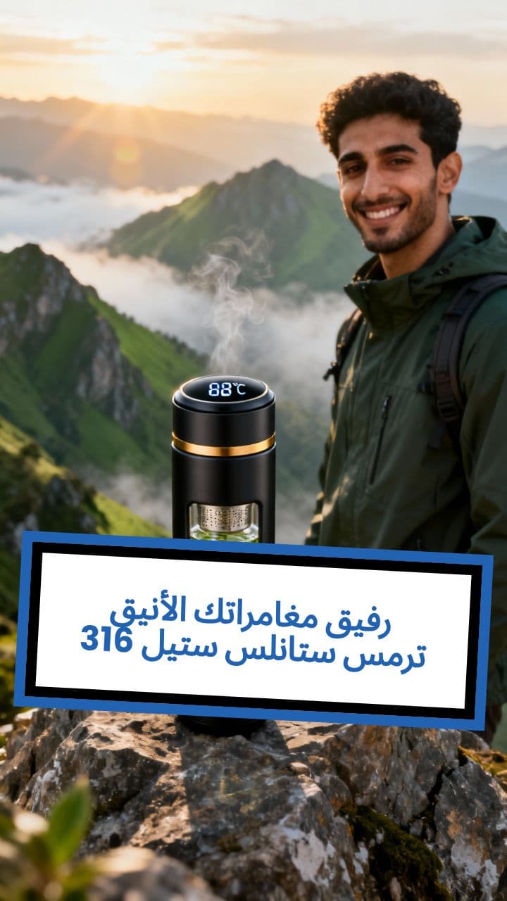 ترمس ستانلس ستيل 316: رفيق مغامراتك الأنيق