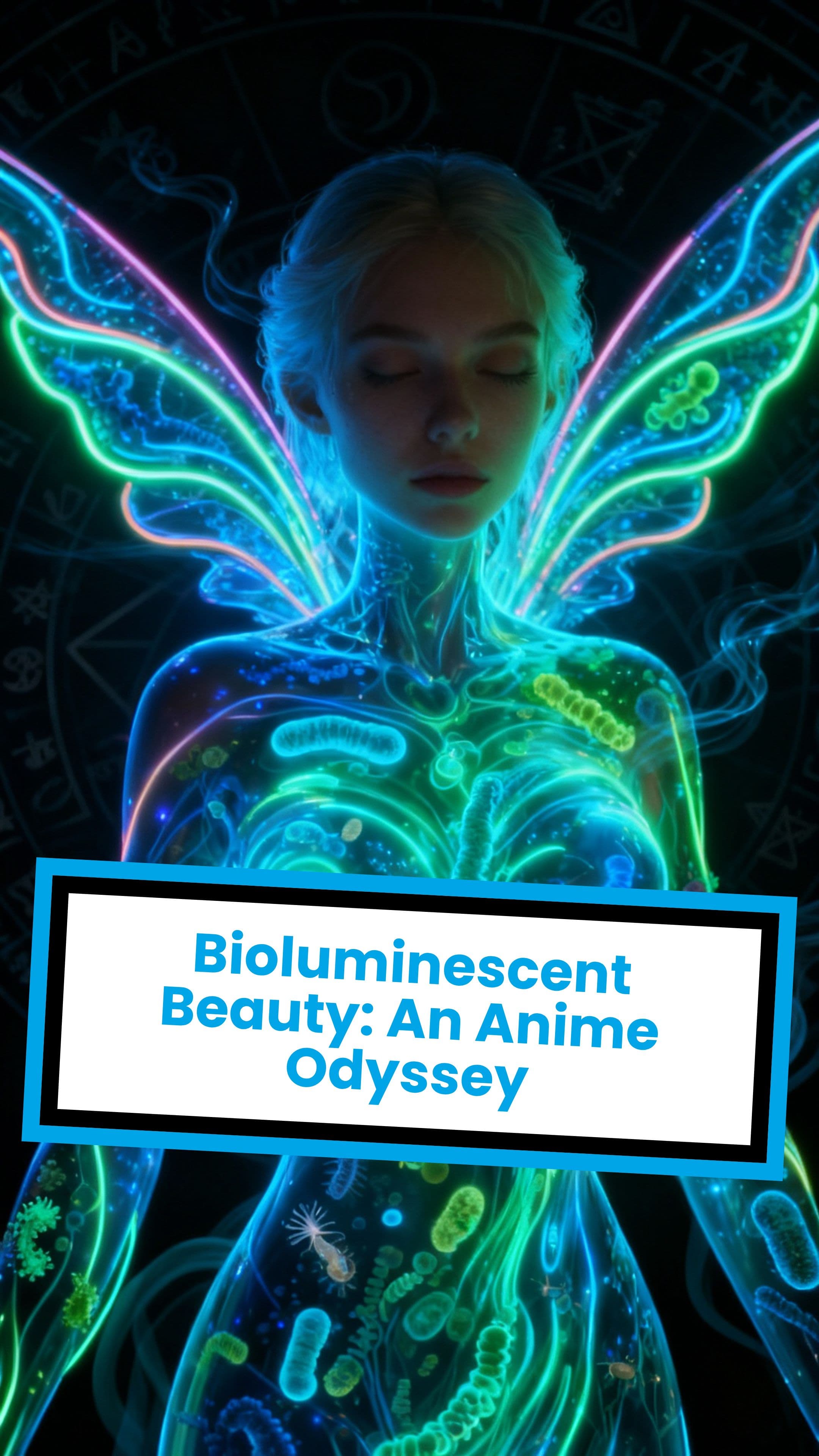 Bioluminescent Beauty: An Anime Odyssey