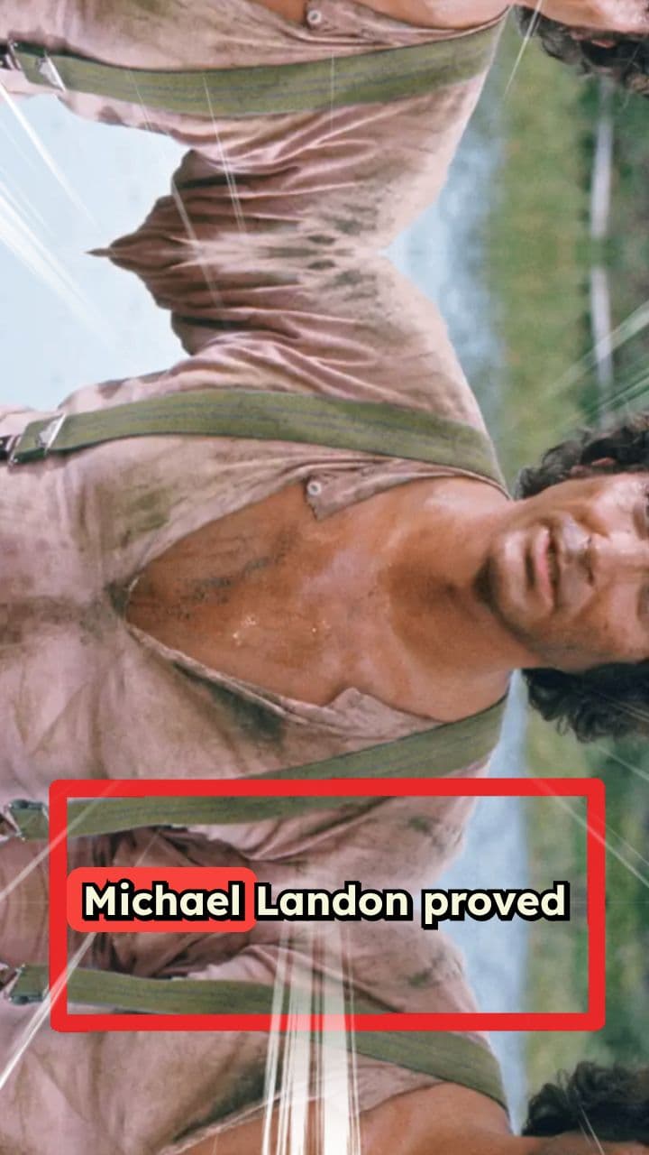 Landon's Strength Proved on Set