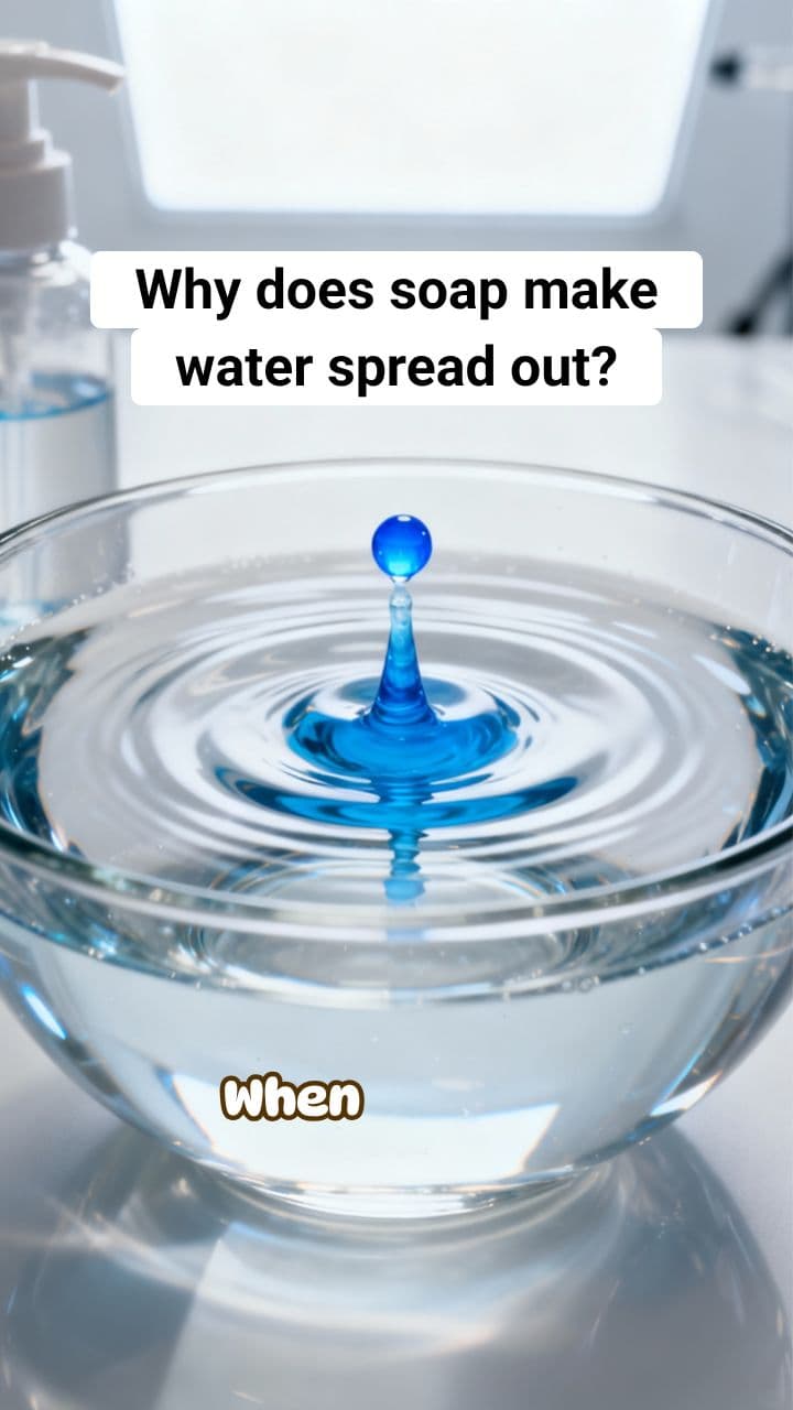 Why Does Soap Make Water Spread Out? (Surface Tension Drop) | RapidSmartFacts