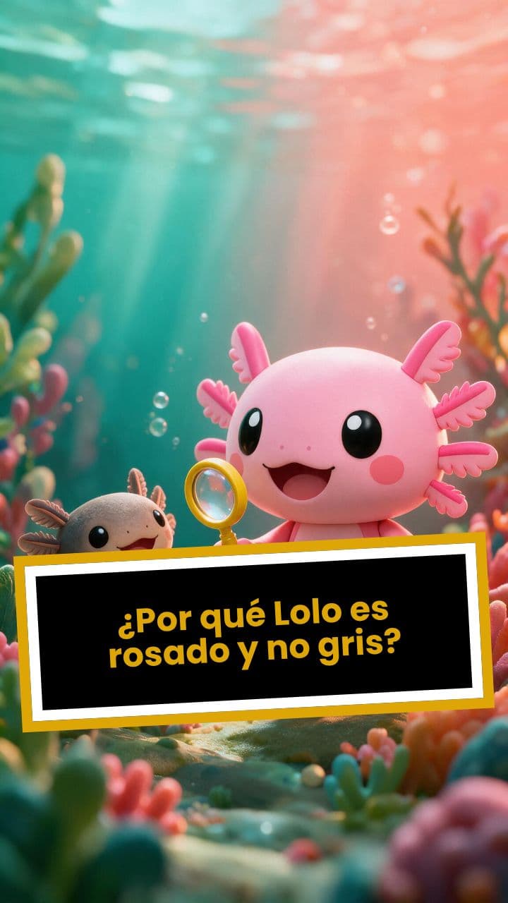 ¿Por qué Lolo es rosado y no gris?