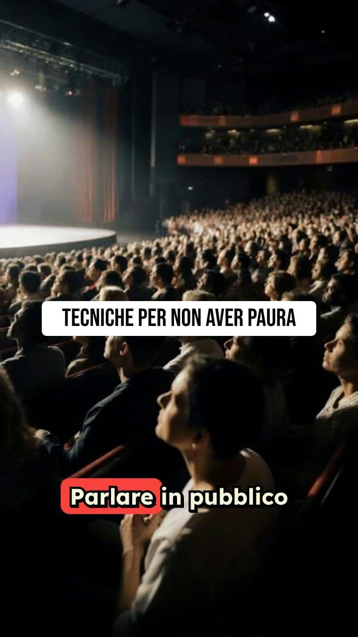 Tecniche per non aver paura