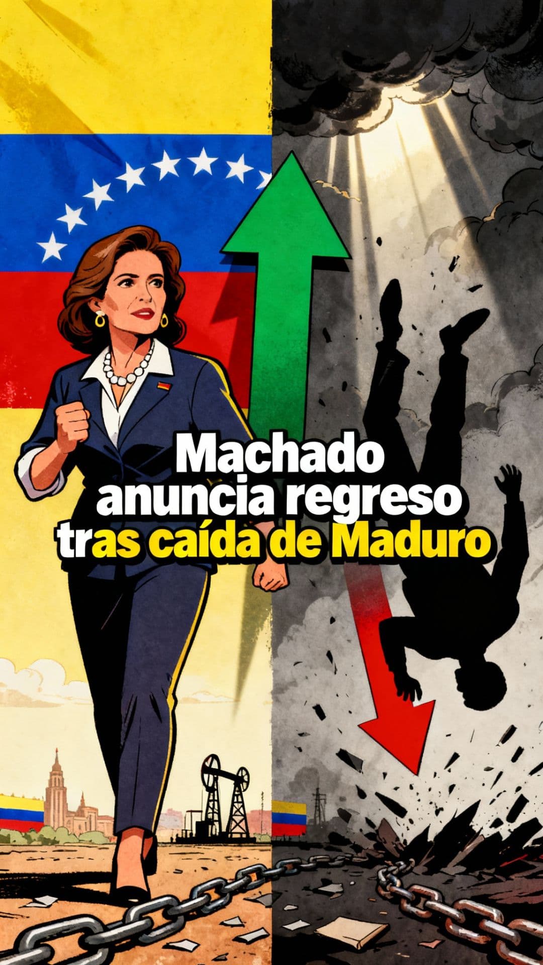 Machado anuncia regreso tras caída de Maduro