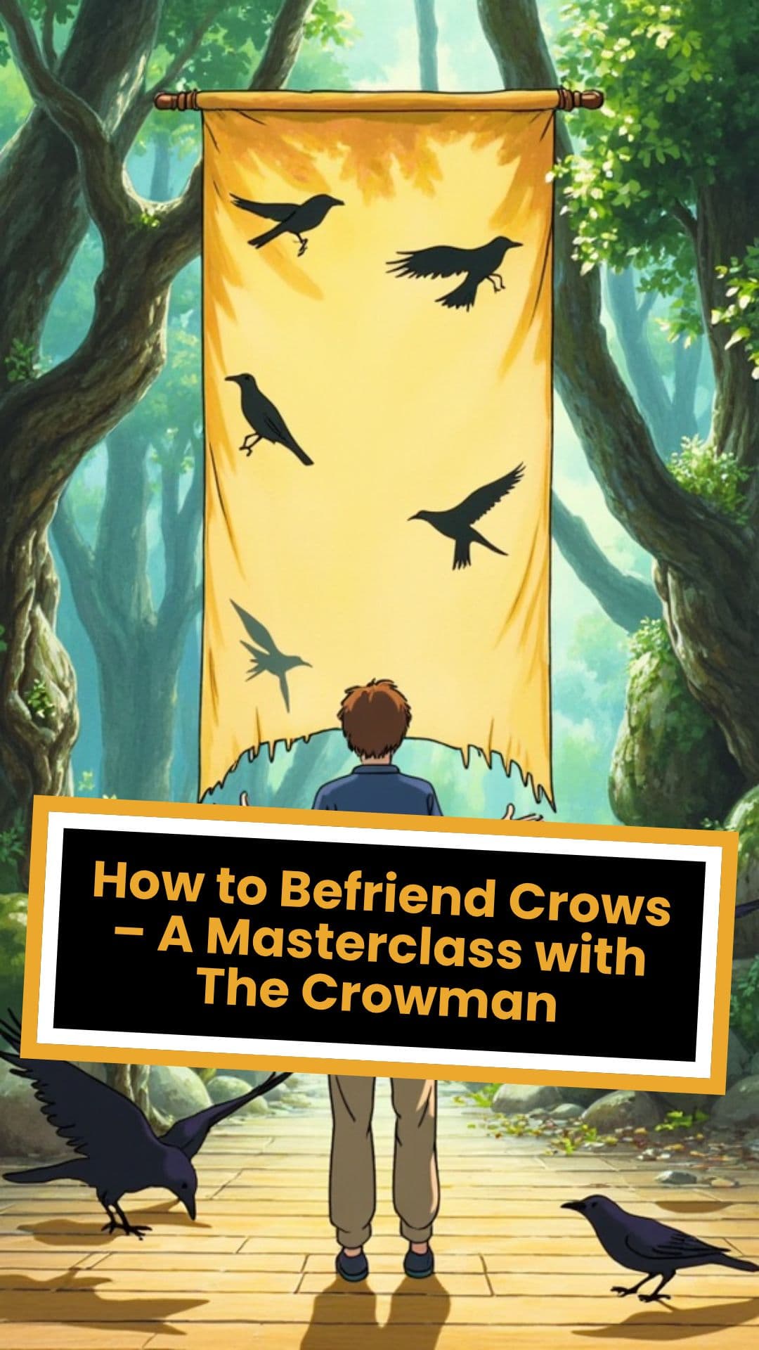 How to Befriend Crows – A Masterclass with The Crowman