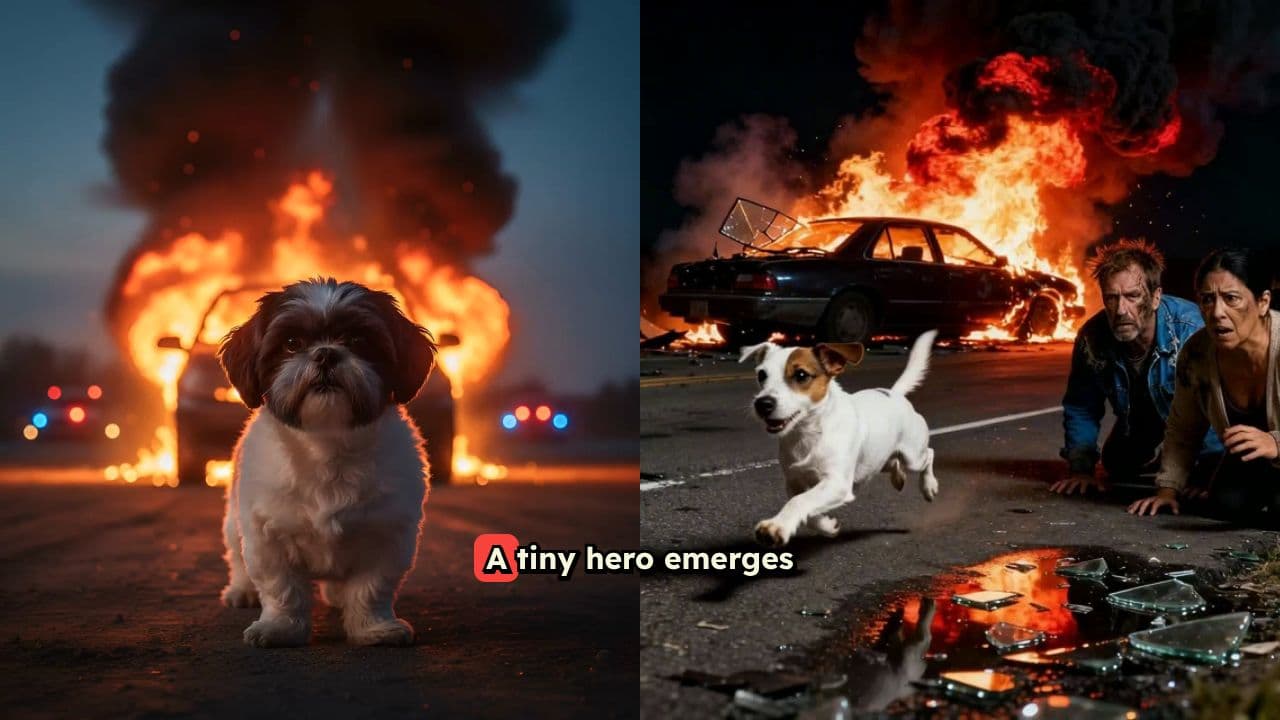 Tiny Dog Saves Couple From Car Fire