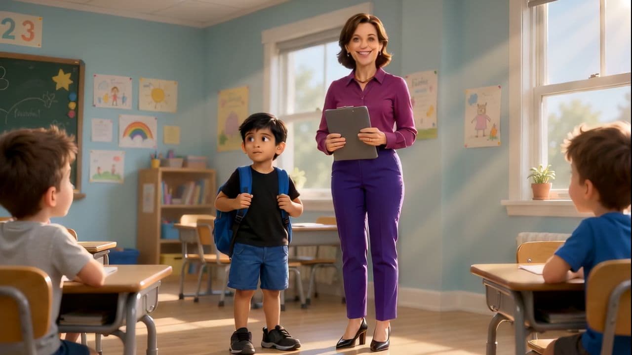 Kabir's First Day in Class