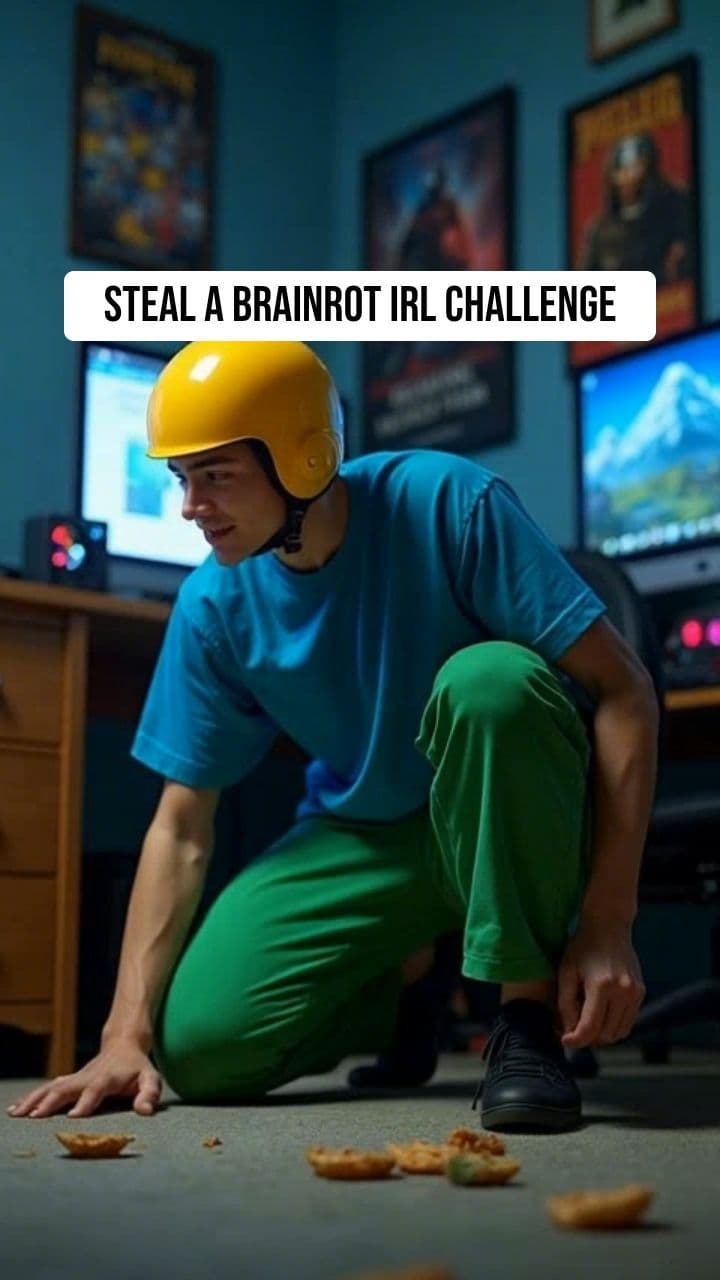 Steal a Brainrot IRL Parody