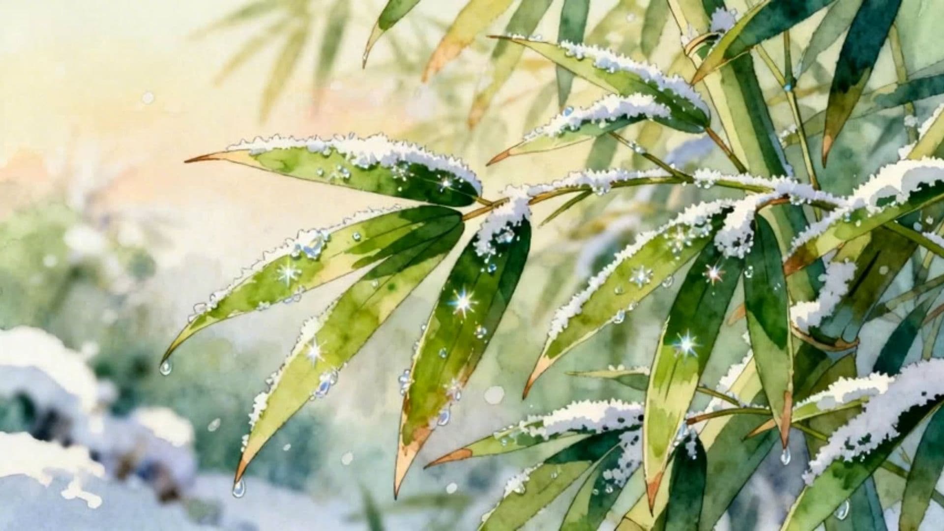 Winter's Gentle Embrace: A Ghibli Village Tale