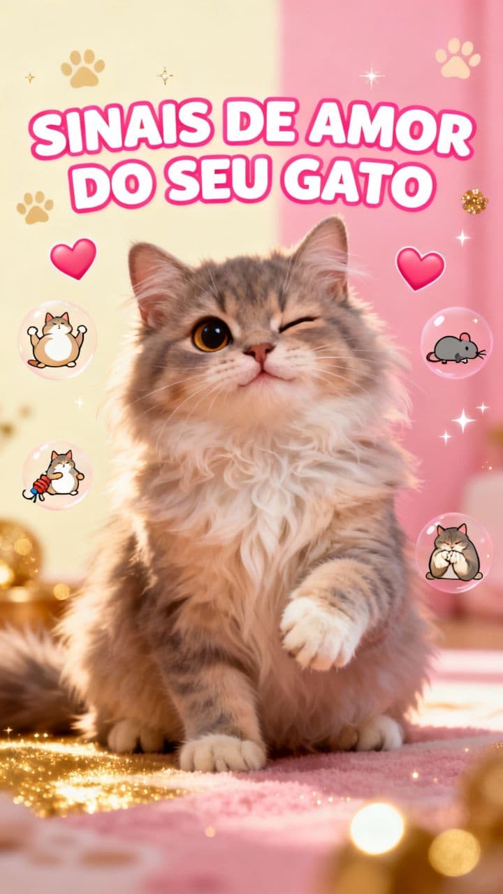 Sinais de amor do seu gato