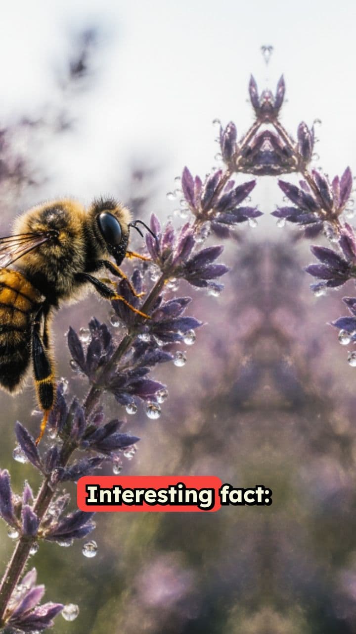 Bees Sense Flowers’ Electric Fields #interestingfacts #didyouknow #sciencefacts #naturefacts #animalfacts #mindblowingfacts #factsdaily #learnontiktok #biologyfacts