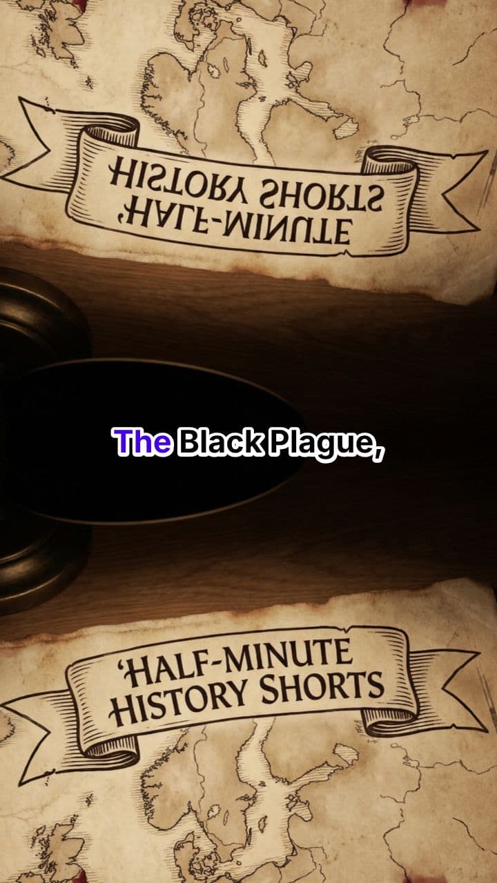 The Black Plague: A Half-Minute History