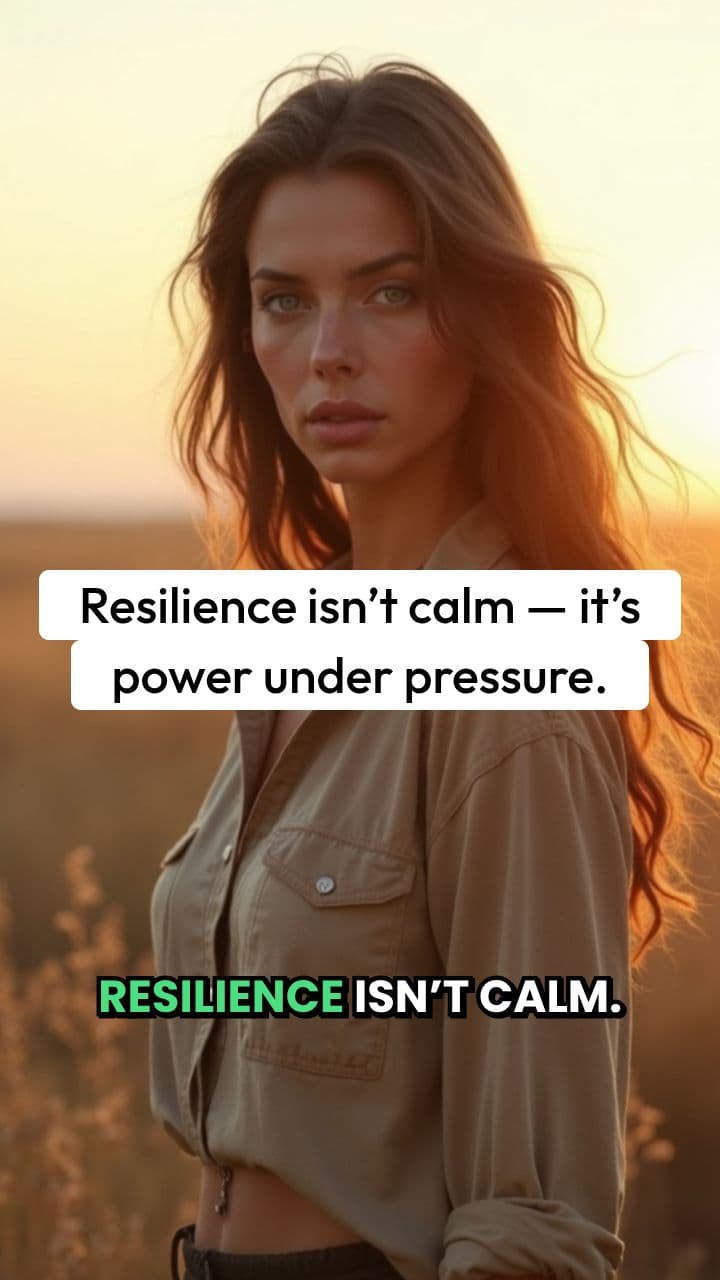 Resilience Isn’t Calm — It’s Power Under Pressure.