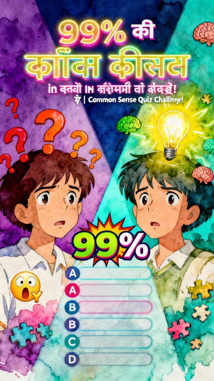 99% लोग इन सवालों का जवाब नहीं दे पाए! 🤯 | Common Sense Quiz Challenge