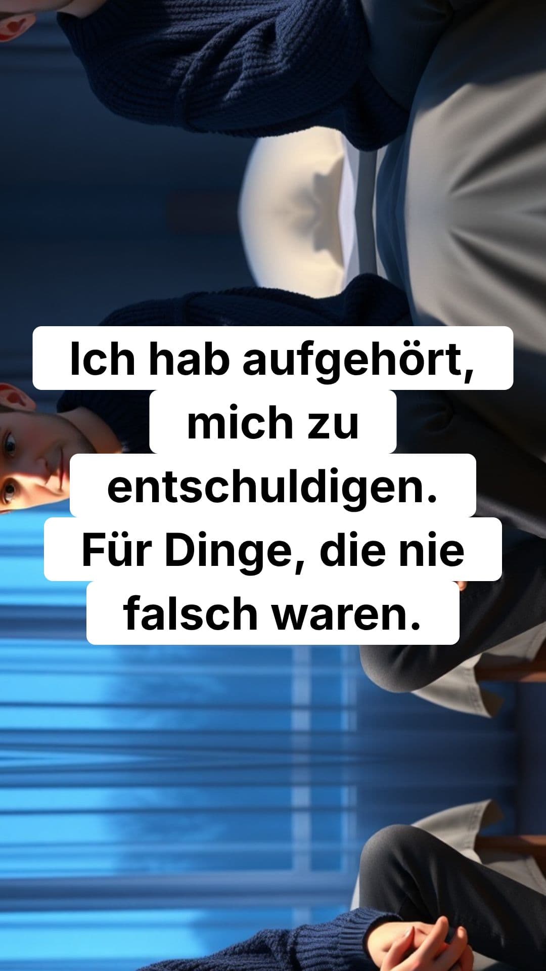 Ich hab aufgehört, mich zu entschuldigen 