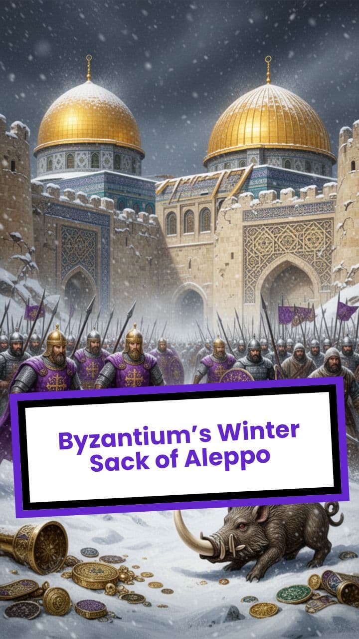 Byzantium’s Winter Sack of Aleppo