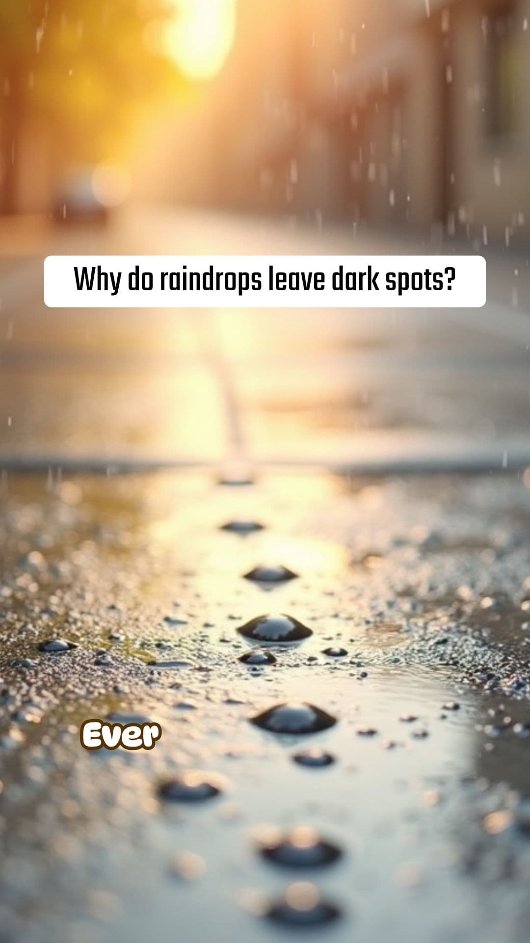Why Do Raindrops Leave Dark Spots on Warm Surfaces? | RapidSmartFacts