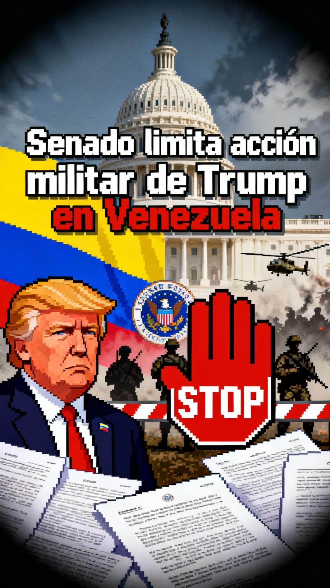 Senado limita acción militar de Trump en Venezuela