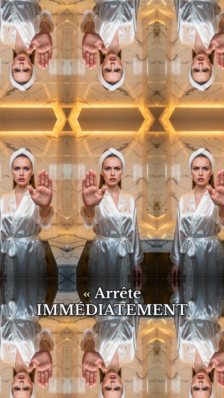 Ne touche pas ton visage après le soin