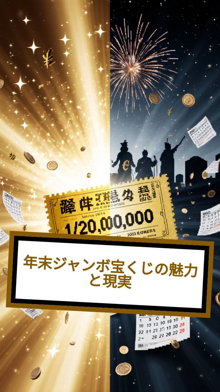 年末ジャンボ宝くじの魅力と現実