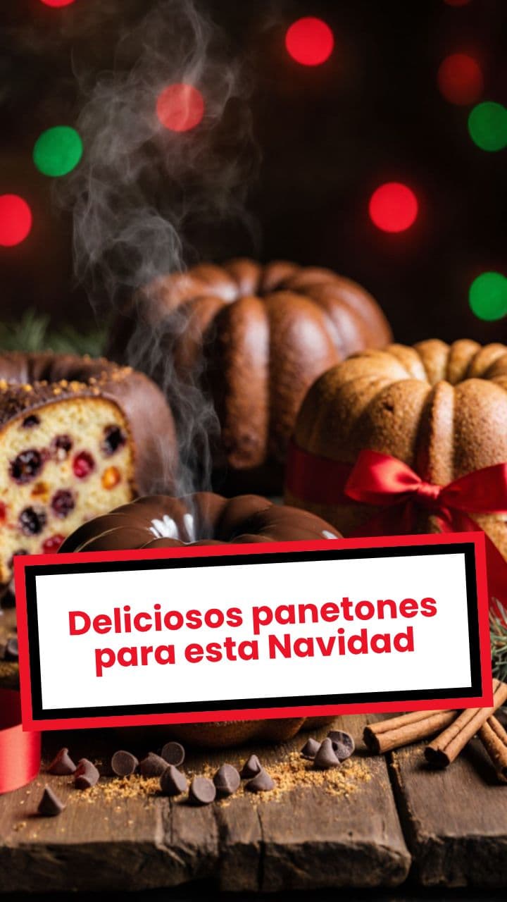 Deliciosos panetones para esta Navidad