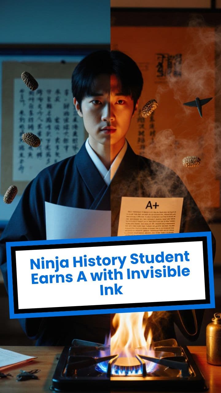 Ninja History Student Earns A with Invisible Ink